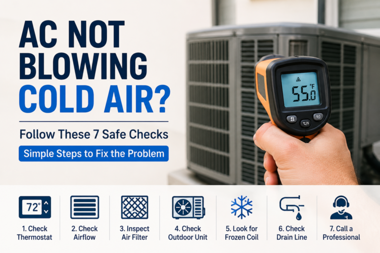 AC Not Blowing Cold Air? 7 Safe Checks Before Calling a Pro